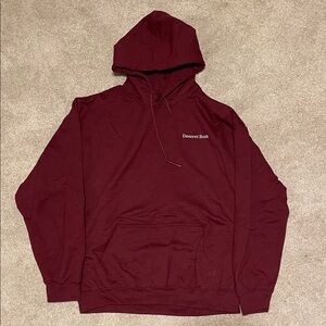 Men's Hooded Pullover Sweatshirt - Maroon